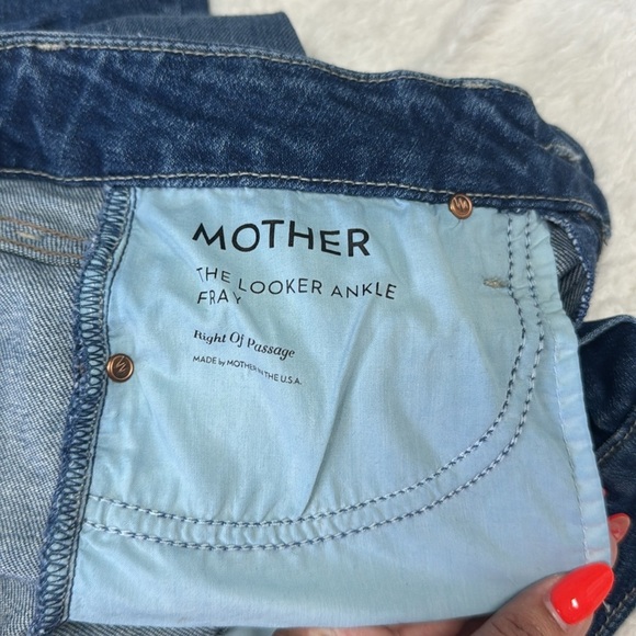 MOTHER THE LOOKER ANKLE FRAY SIZE 25 - Picture 10 of 12